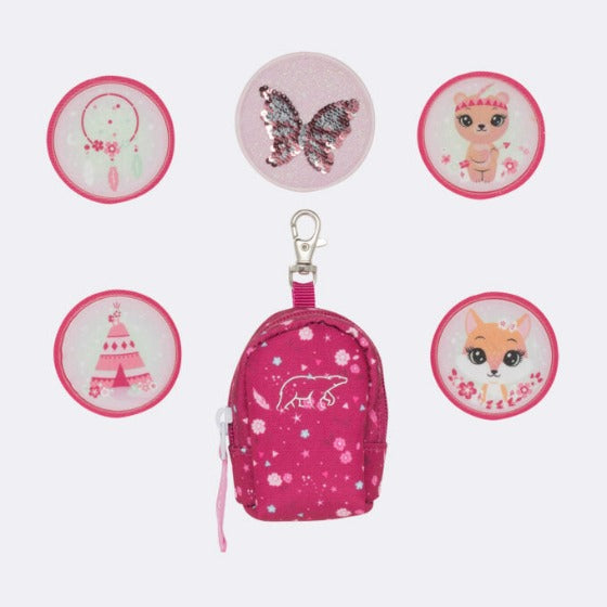 Mini backpack with buttons, Forest Deer