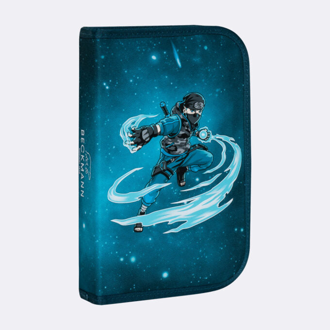 Single section pencil case with content, Ninja Master