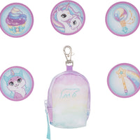 Mini backpack with buttons, Unicorn