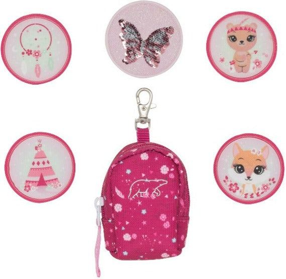 Mini backpack with buttons, Forest Deer