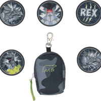 Mini backpack with buttons, Camo Rex