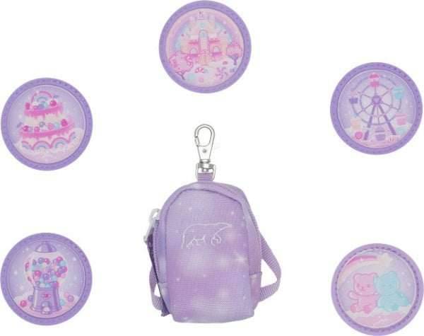 Mini backpack with buttons, Candy