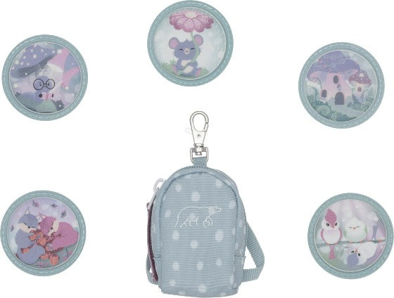 Mini backpack with buttons, Forest Deer Dusty Mint