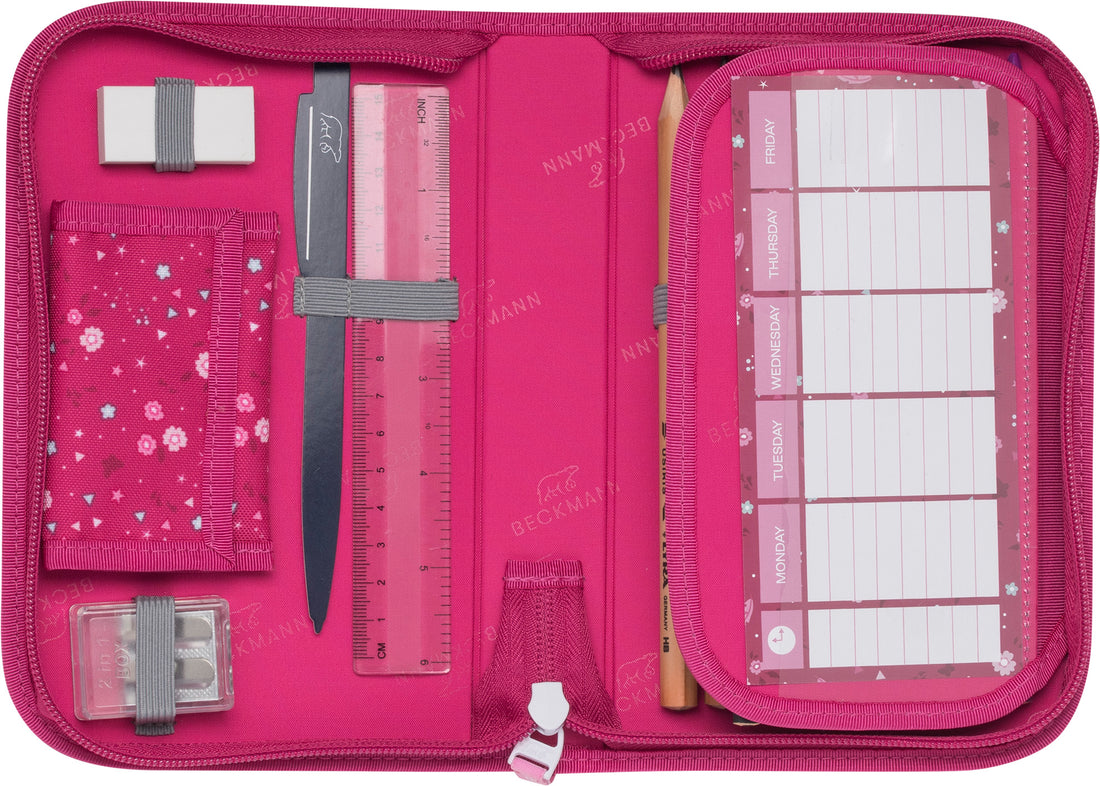 Single section pencil case with content, Forest Deer