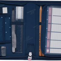 Single section pencil case with content, Pet Friends Blue