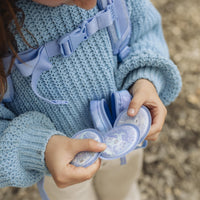Mini backpack with buttons, Unicorn Princess Ice Blue