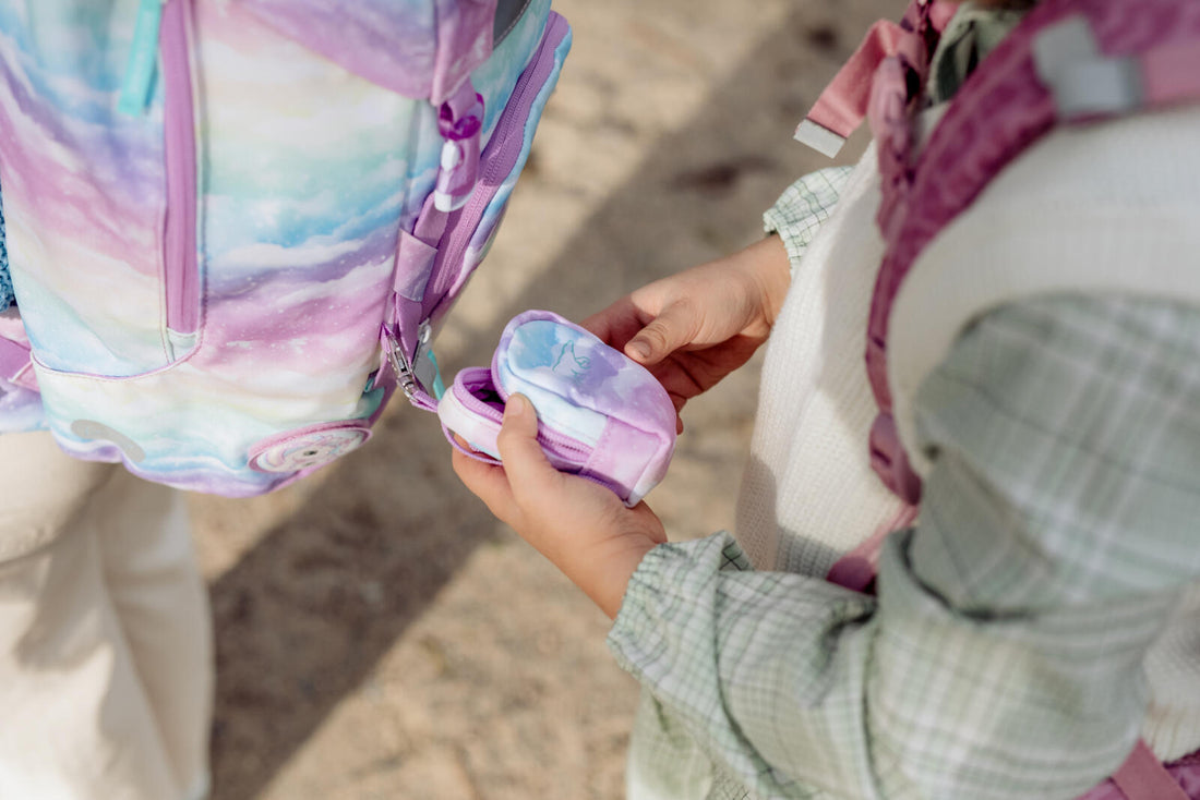 Mini backpack with buttons, Unicorn