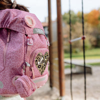 Mini backpack with buttons, Furry