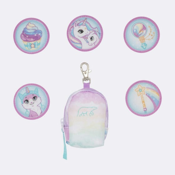 Mini backpack with buttons, Unicorn