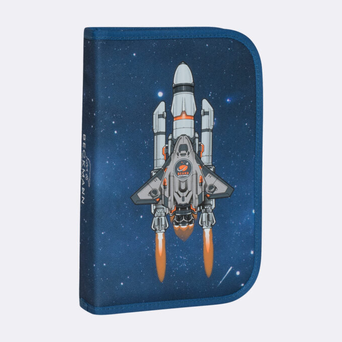 Single section pencil case with content, Space Mission