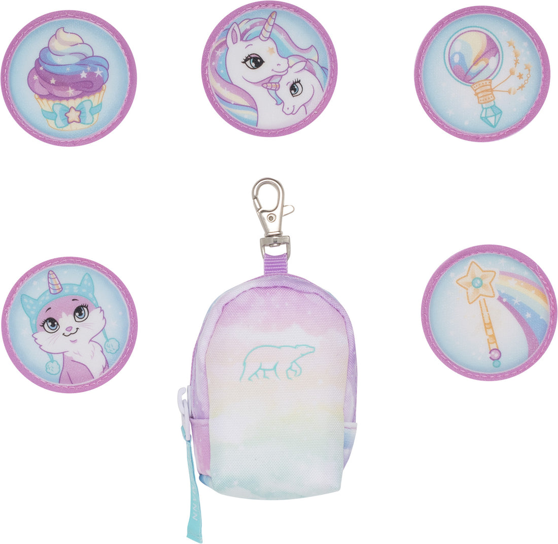 Mini backpack with buttons, Unicorn
