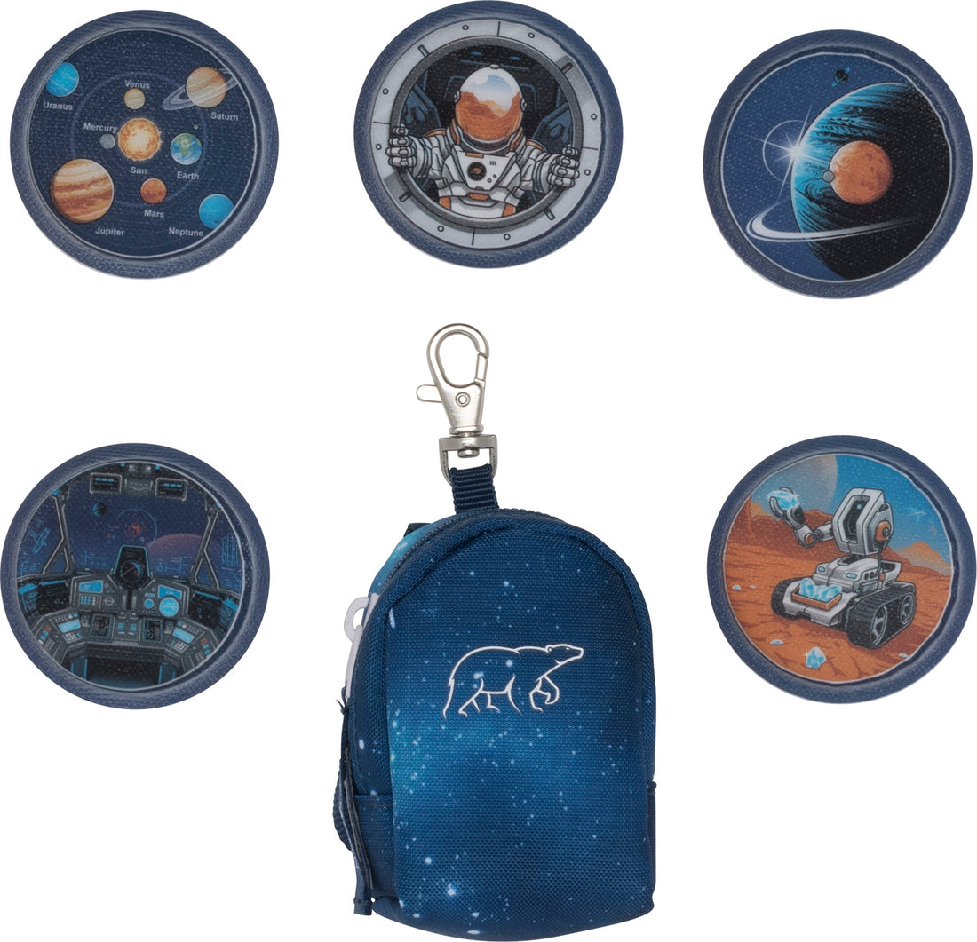 Mini backpack with buttons, Space Mission