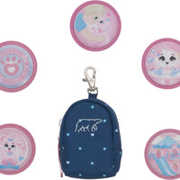 Mini backpack with buttons, Pet Friends Blue