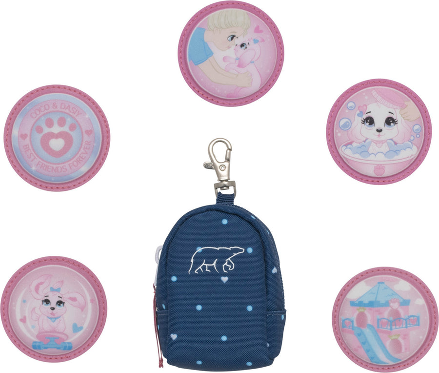 friends front door mini backpack Mini backpack with buttons, Pet Friends Blue – Norse Connection