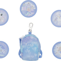 Mini backpack with buttons, Unicorn Princess Ice Blue