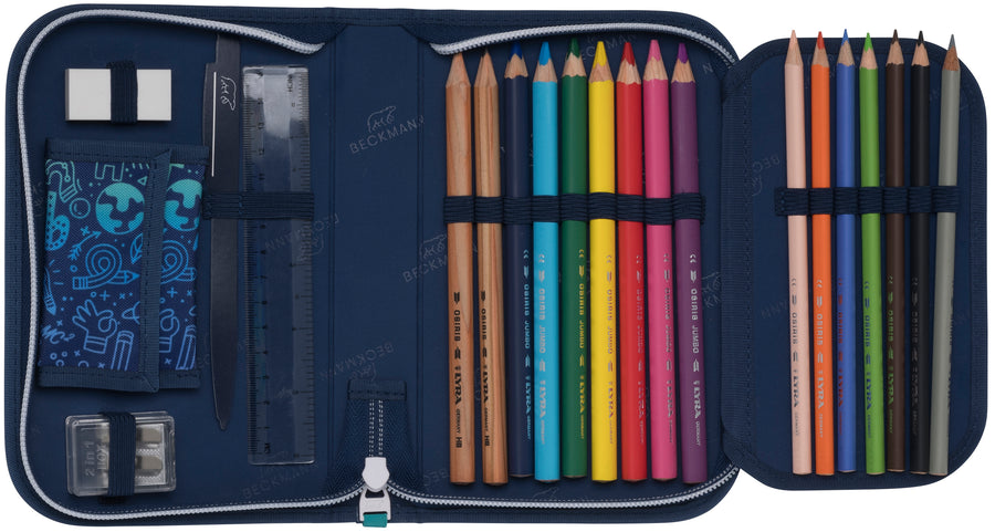 Single section pencil case with content, Science