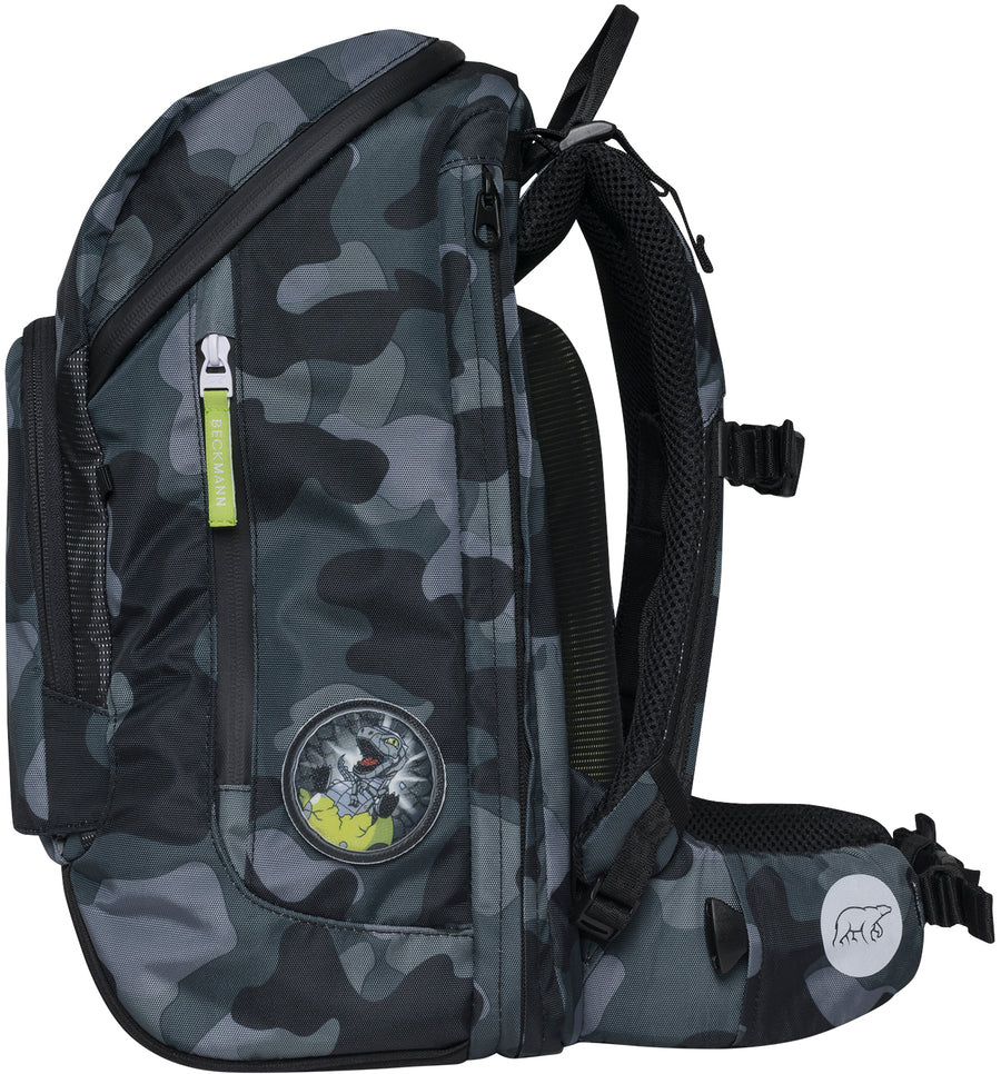 Side View of Best Kids Backpack New Zealand Cameo Print