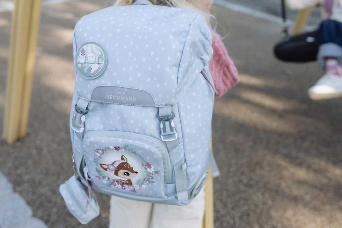 Mini backpack with buttons, Forest Deer Dusty Mint