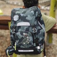 Mini backpack with buttons, Camo Rex